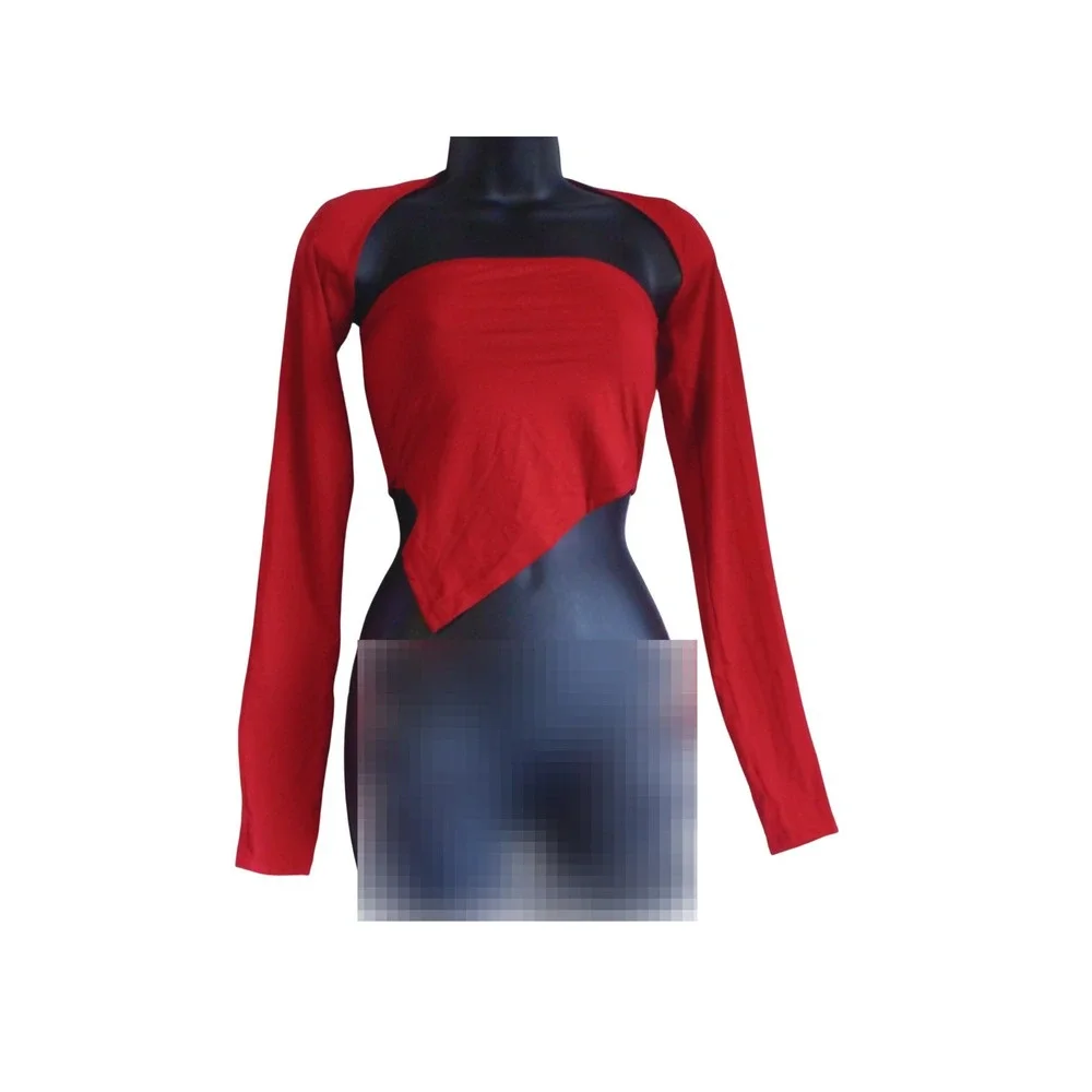 Princess‎ Polly Earth Club Red Shrug and Asymmetrical Tube Top  US 4